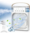 3in1 Portable Air Conditioner Fan, Mini  Air Cooler with 4 Colors LED Light, 4 to 5 Hours Time