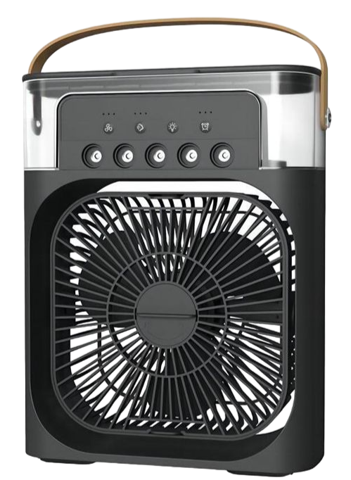 3in1 Portable Air Conditioner Fan, Mini  Air Cooler with 4 Colors LED Light, 4 to 5 Hours Time