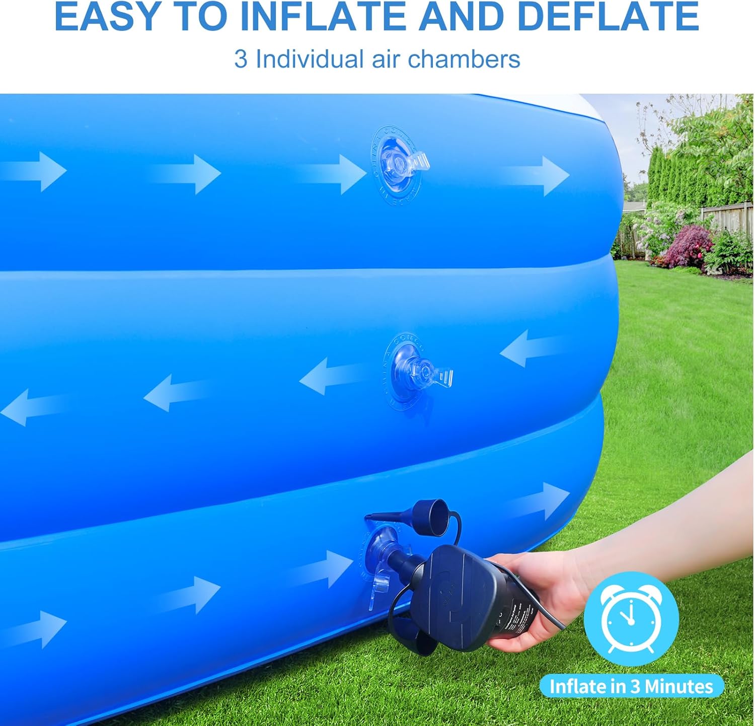 Asbyme Inflatable Swimming Pool