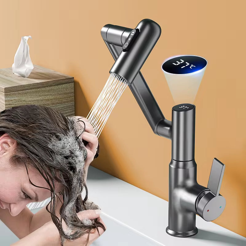 Smart LED Rotating Basin Faucet-3