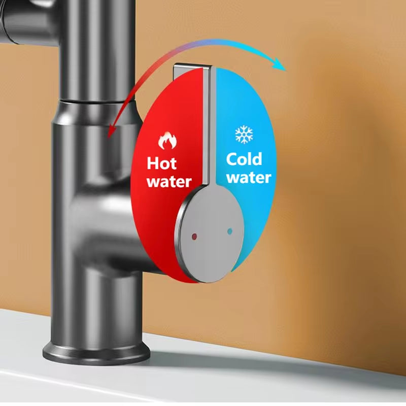 Smart LED Rotating Basin Faucet-4